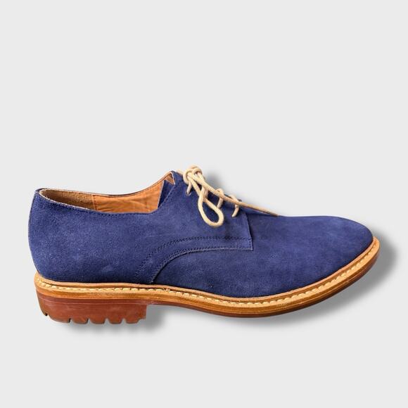 Beckett Simonon Kent Blue Suede Wingtip‎ Derbies Men’s 10.5 Leather Dress Shoes main image 13
